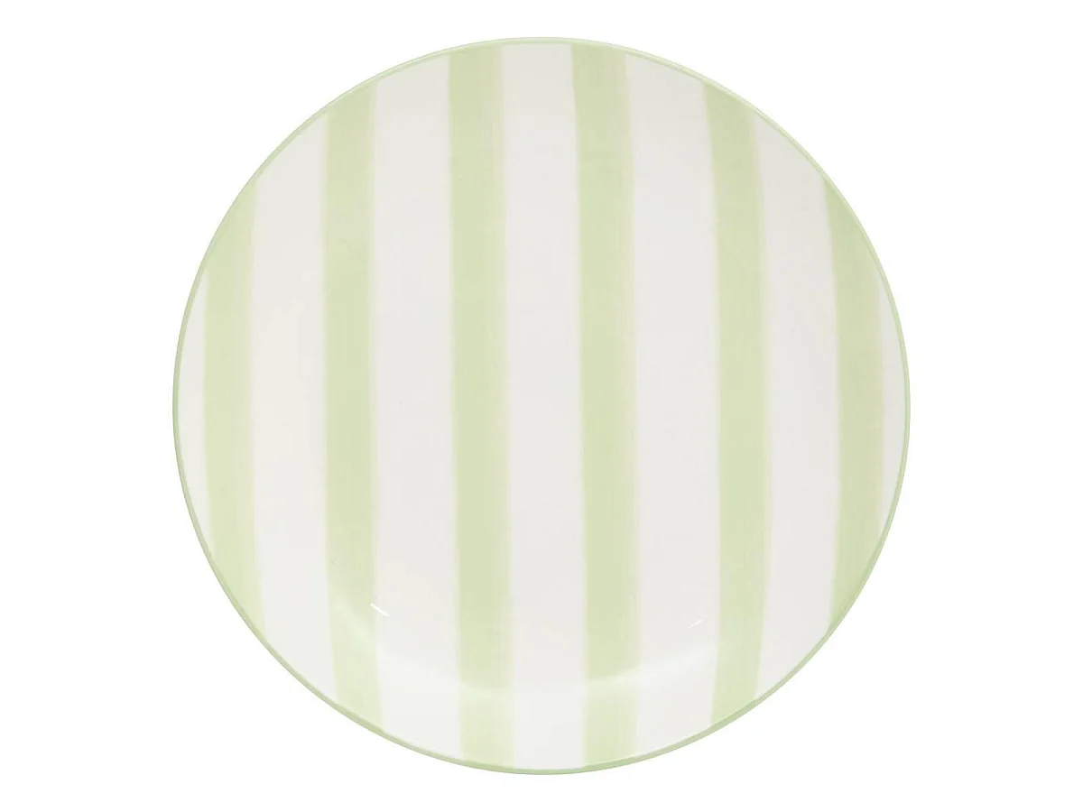 Lot de 6 Assiettes à Dessert "Charlie" 19cm Vert