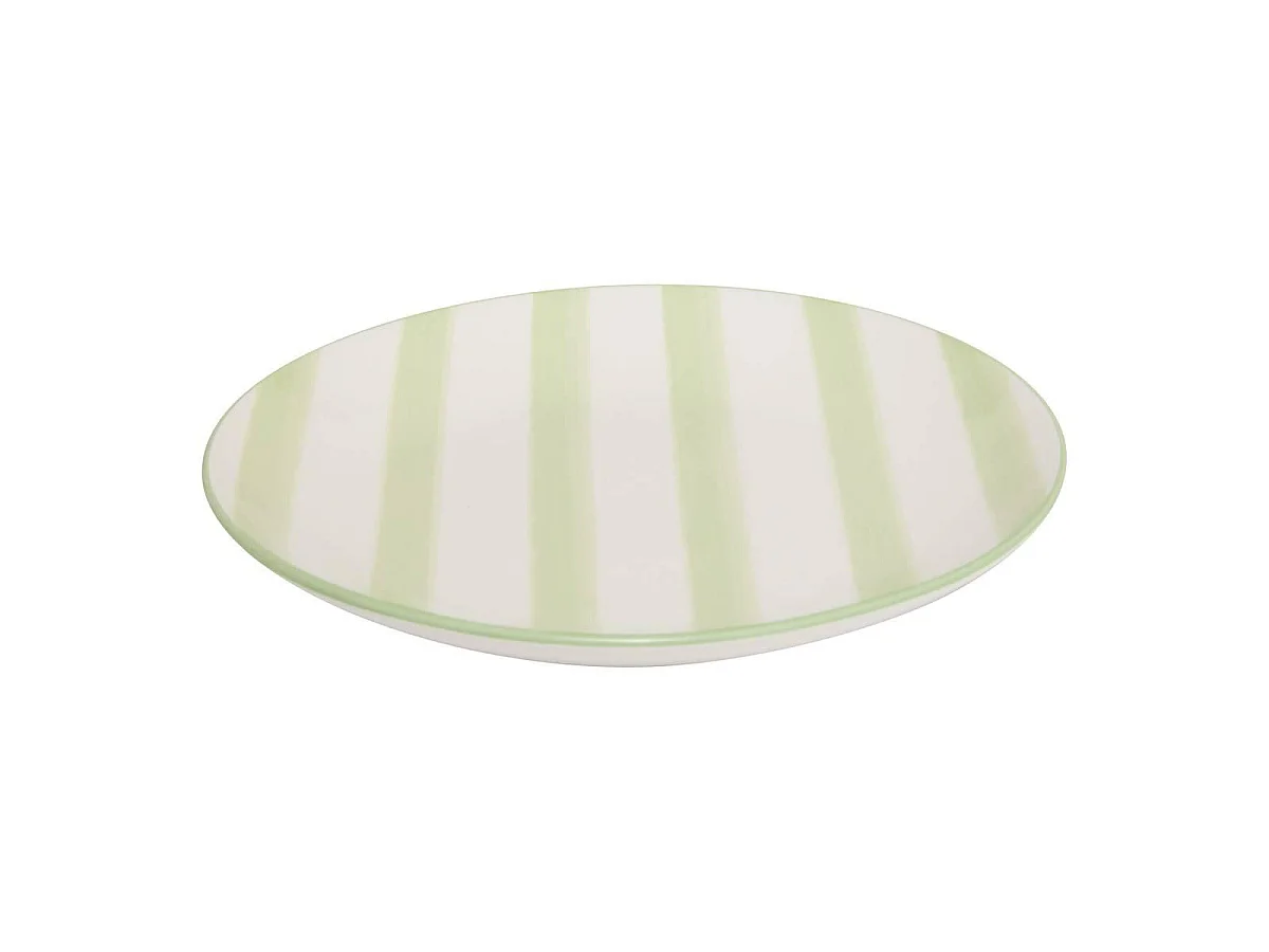 Lot de 6 Assiettes à Dessert "Charlie" 19cm Vert
