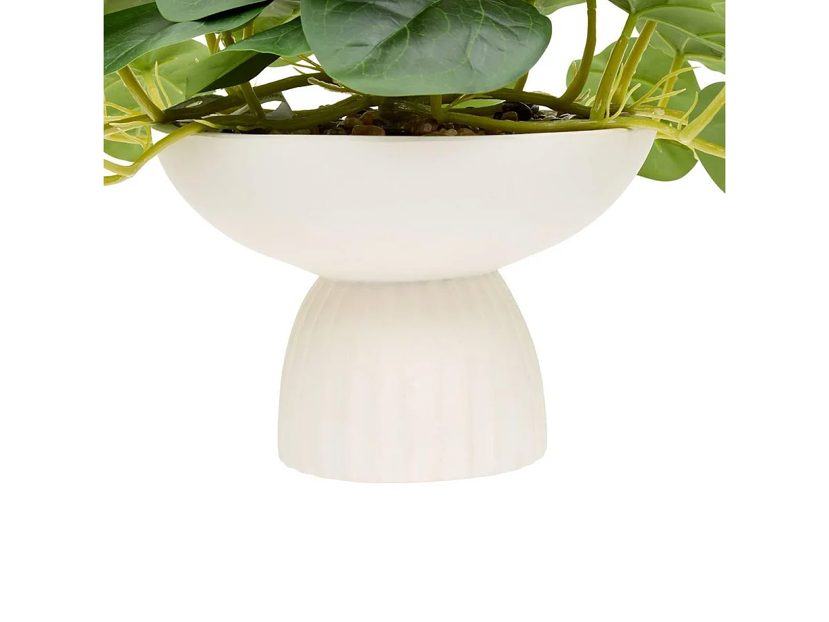 Plante Artificielle Pilea "Nippo" 29cm Blanc
