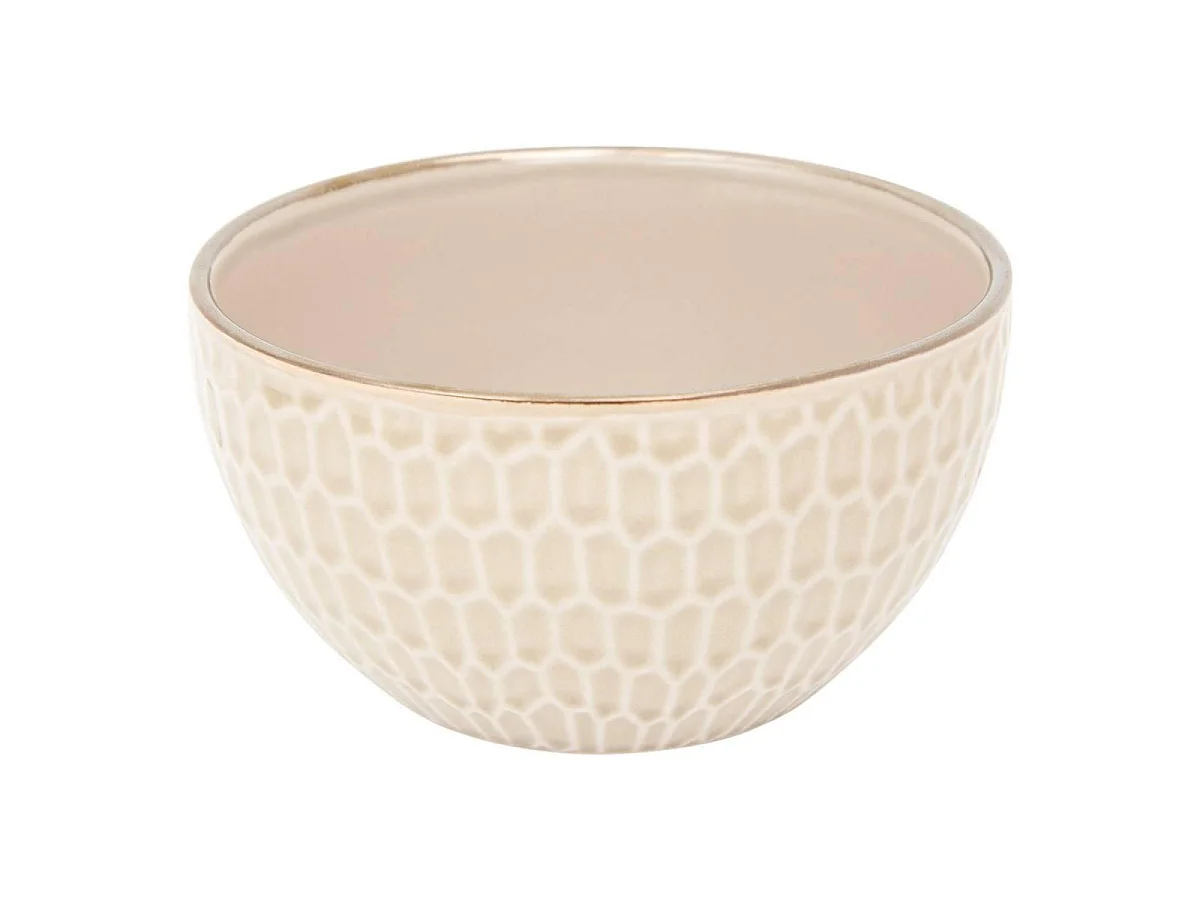 Lot de 6 Bols en Faïence "Ella" 65cl Beige
