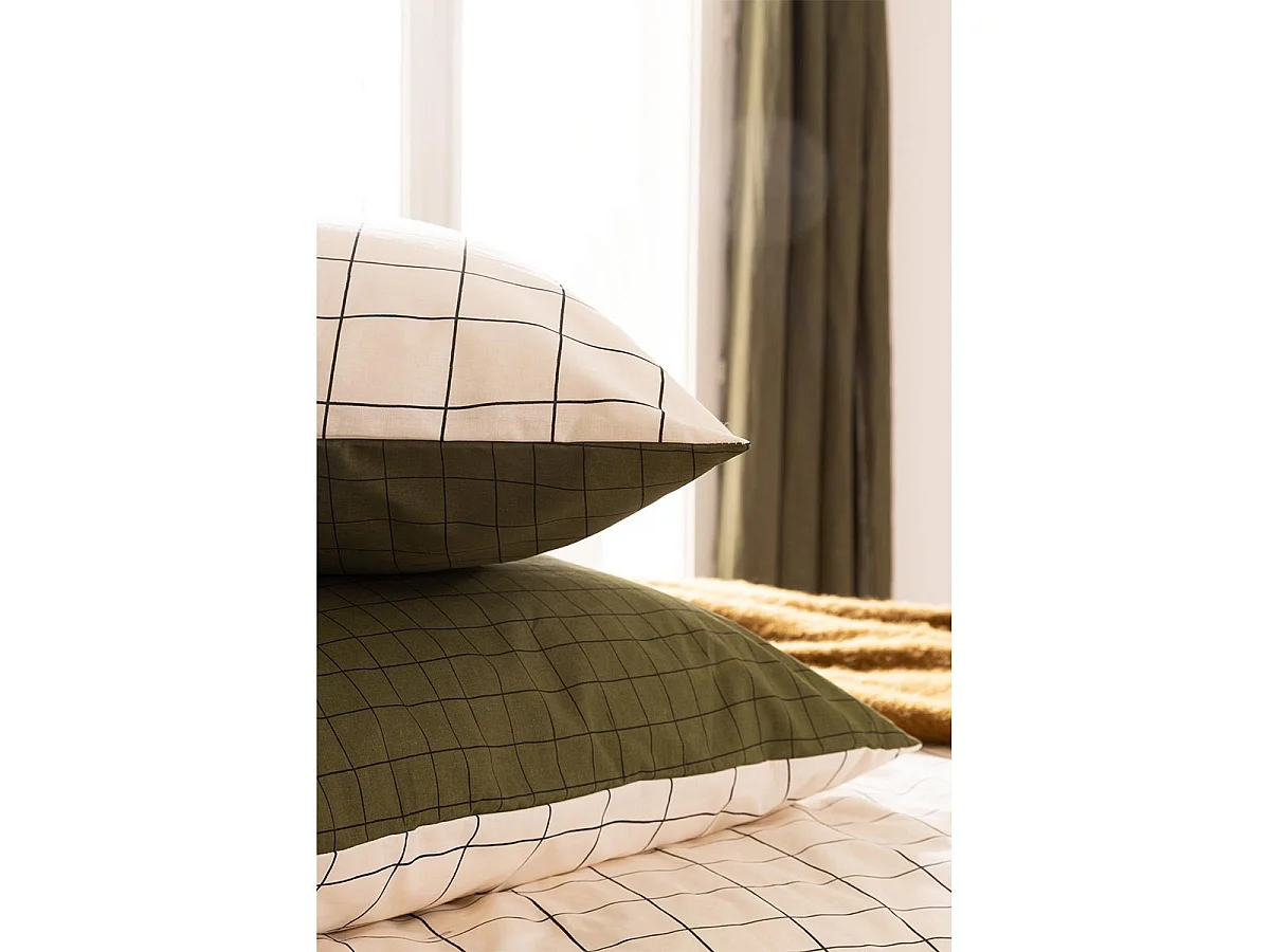 Parure de Lit 3 Pièces "Maati" 240x220cm Beige