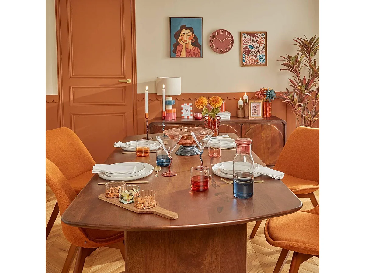 Corbeille à Fruits en Verre "Homy" 30cm Multicolore