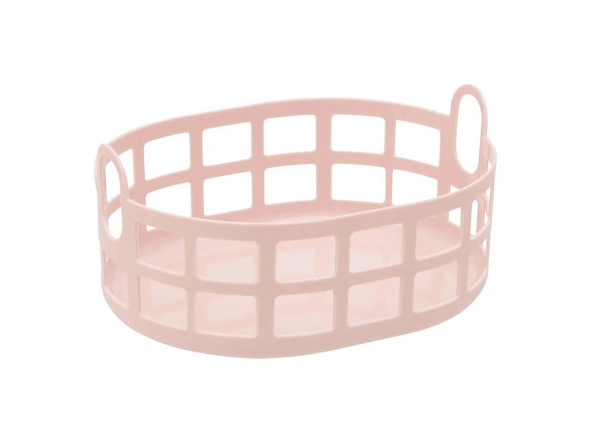Corbeille à Pain Ovale "Poly" 24cm Rose