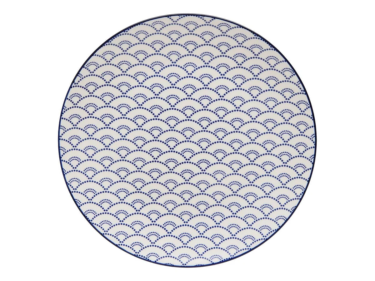Service de Table 12 Pièces "Mizu" 27cm Bleu
