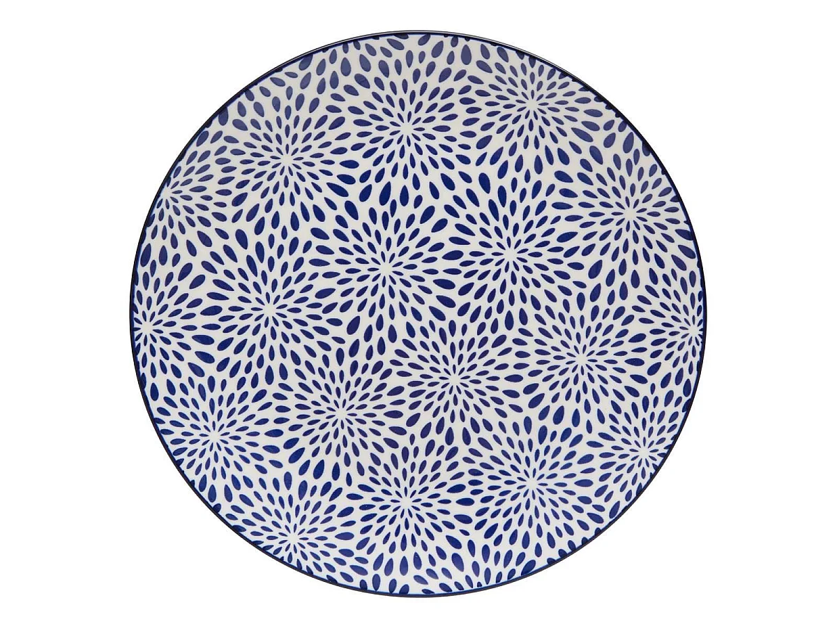 Service de Table 12 Pièces "Mizu" 27cm Bleu