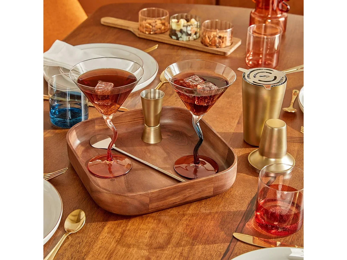 Lot de 4 Verres à Cocktail "Homy" 30cl Orange