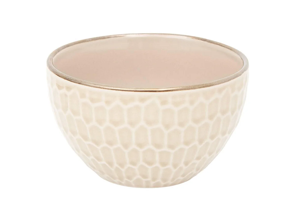 Lot de 6 Coupelles en Faïence "Ella" 32cl Beige