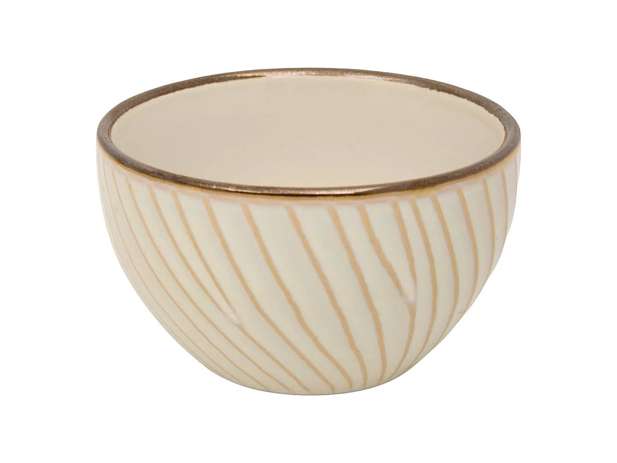 Lot de 6 Coupelles en Faïence "Ella" 32cl Blanc