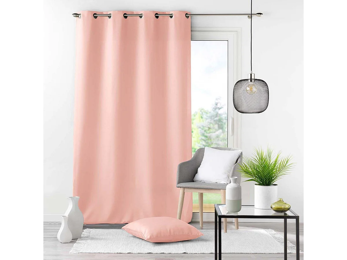 Coussin Déco "Essentiel" 40x40cm Rose Poudré