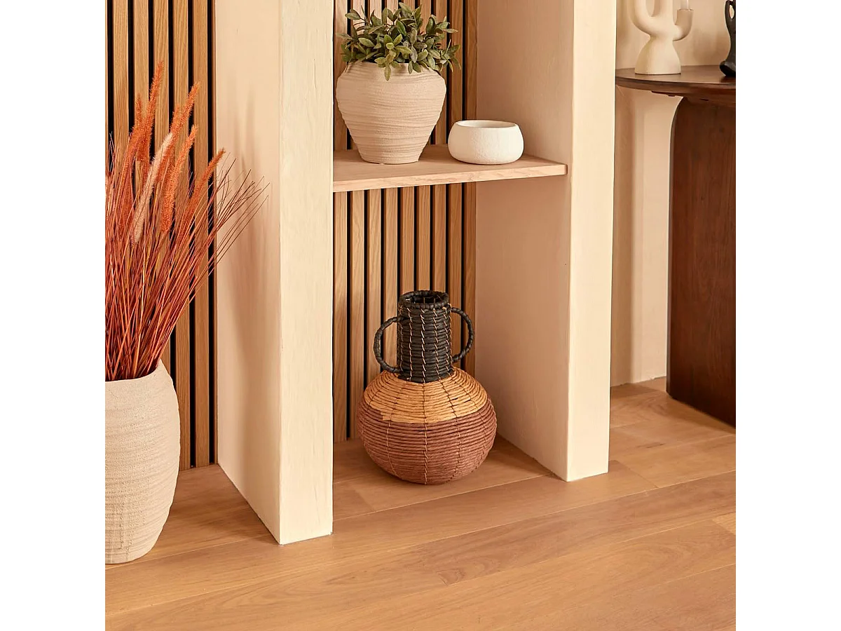 Vase Déco Avec Anses "Wonj" 35cm Multicolore