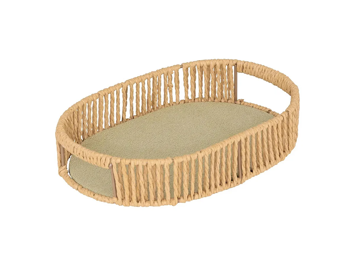Lot de 3 Plateaux Ovales "Ali" 39cm Naturel