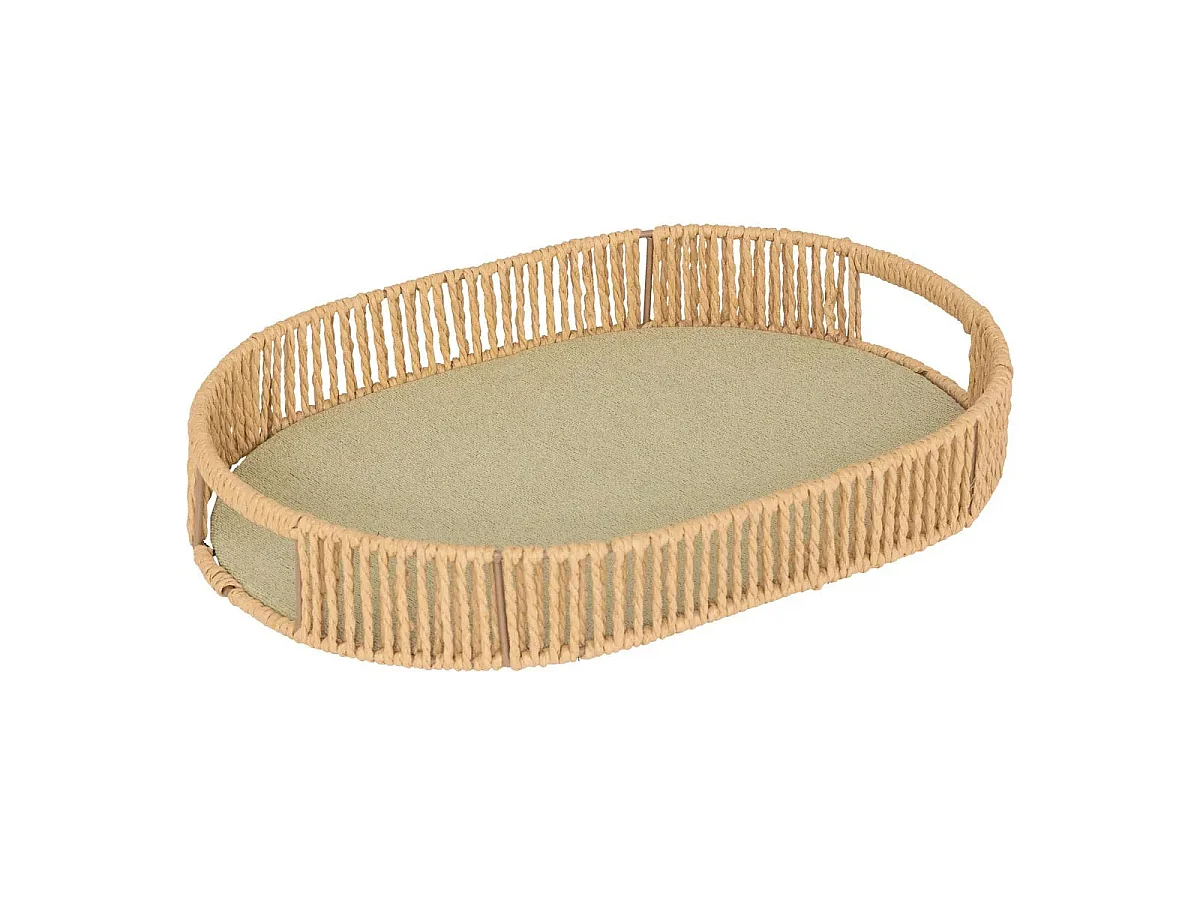 Lot de 3 Plateaux Ovales "Ali" 39cm Naturel
