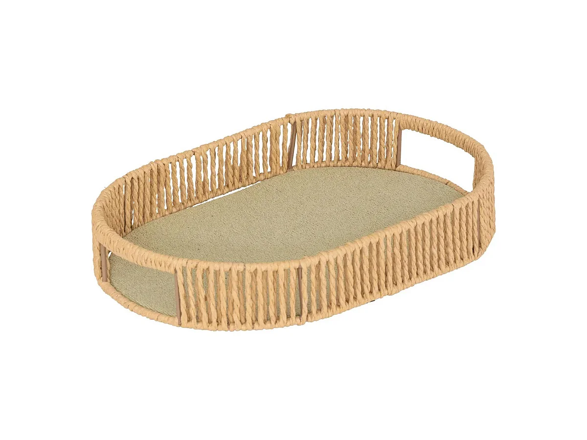 Lot de 3 Plateaux Ovales "Ali" 39cm Naturel