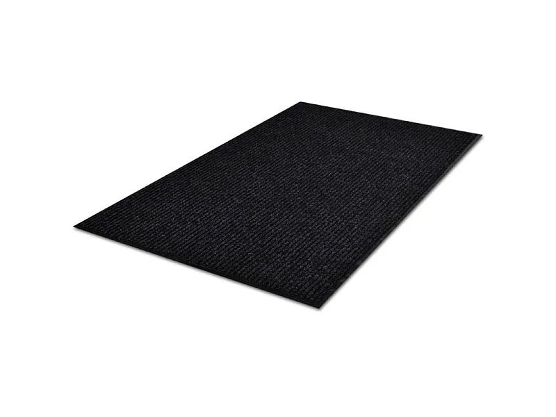 Tappeto per porta antiscivolo in PVC nero 117x220 cm - Resistente e Facile da Pulire