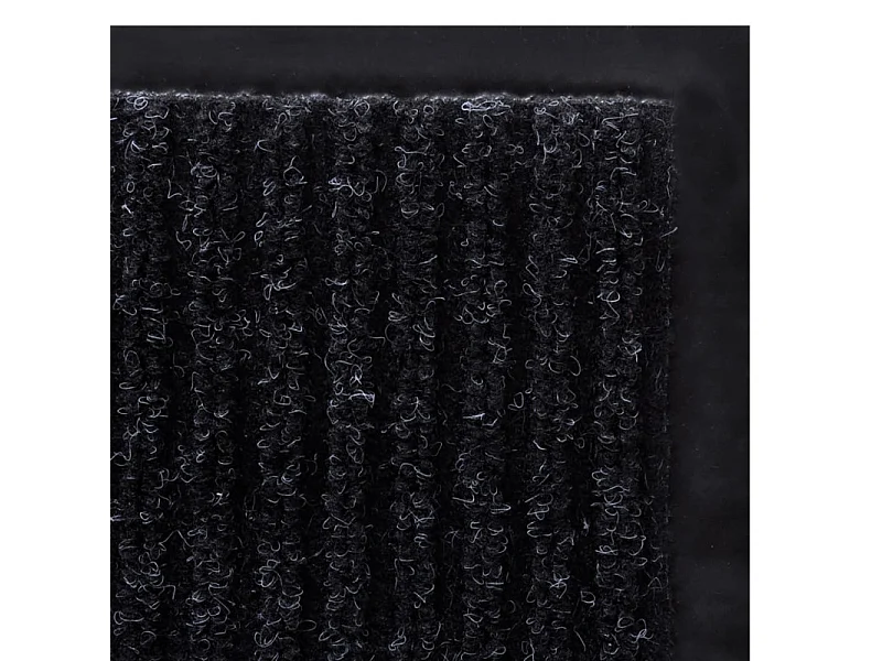Tappeto per porta antiscivolo in PVC nero 117x220 cm - Resistente e Facile da Pulire