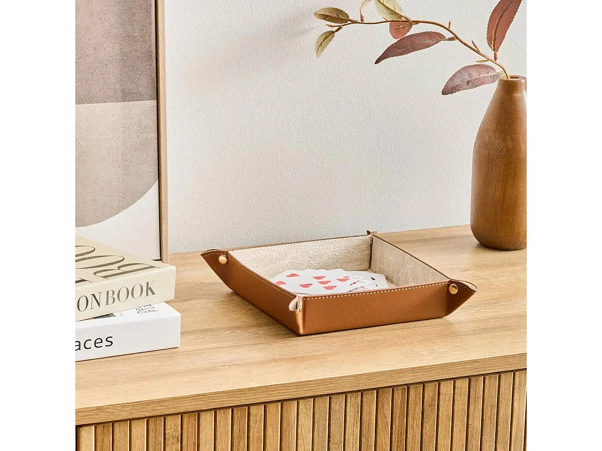 Vide-Poche Déco "Whisky" 20cm Marron