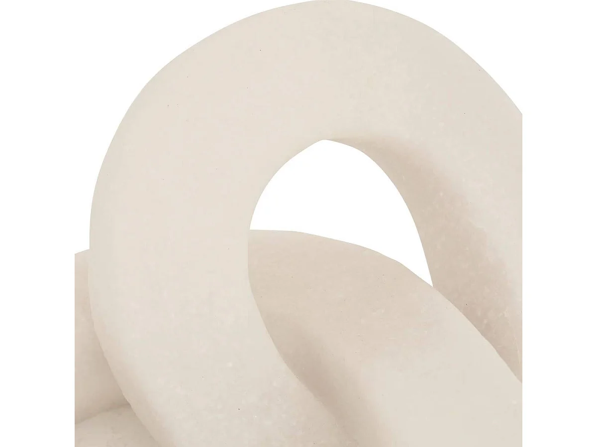 Déco à Poser en Résine "Louan" 20cm Blanc