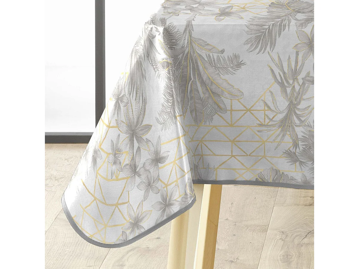 Nappe Toile Cirée "Coconut" 140x240cm Gris