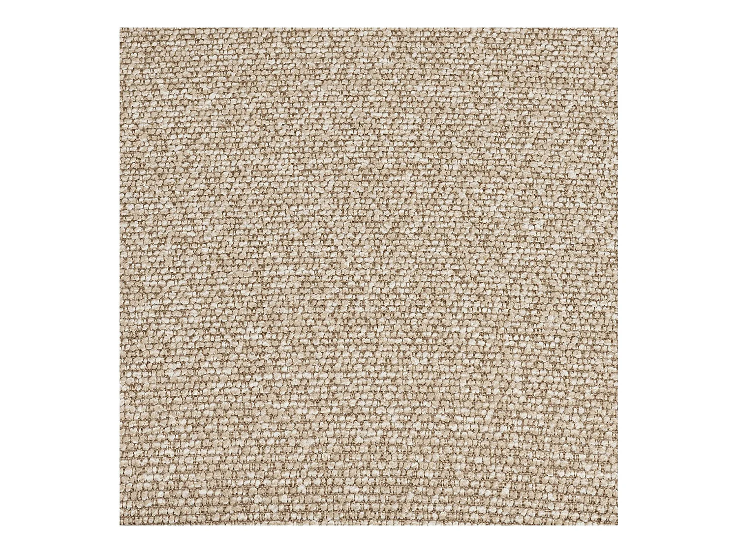 Chaise en tissu polyester sable, structure bois foncé (lot de 2) WINO