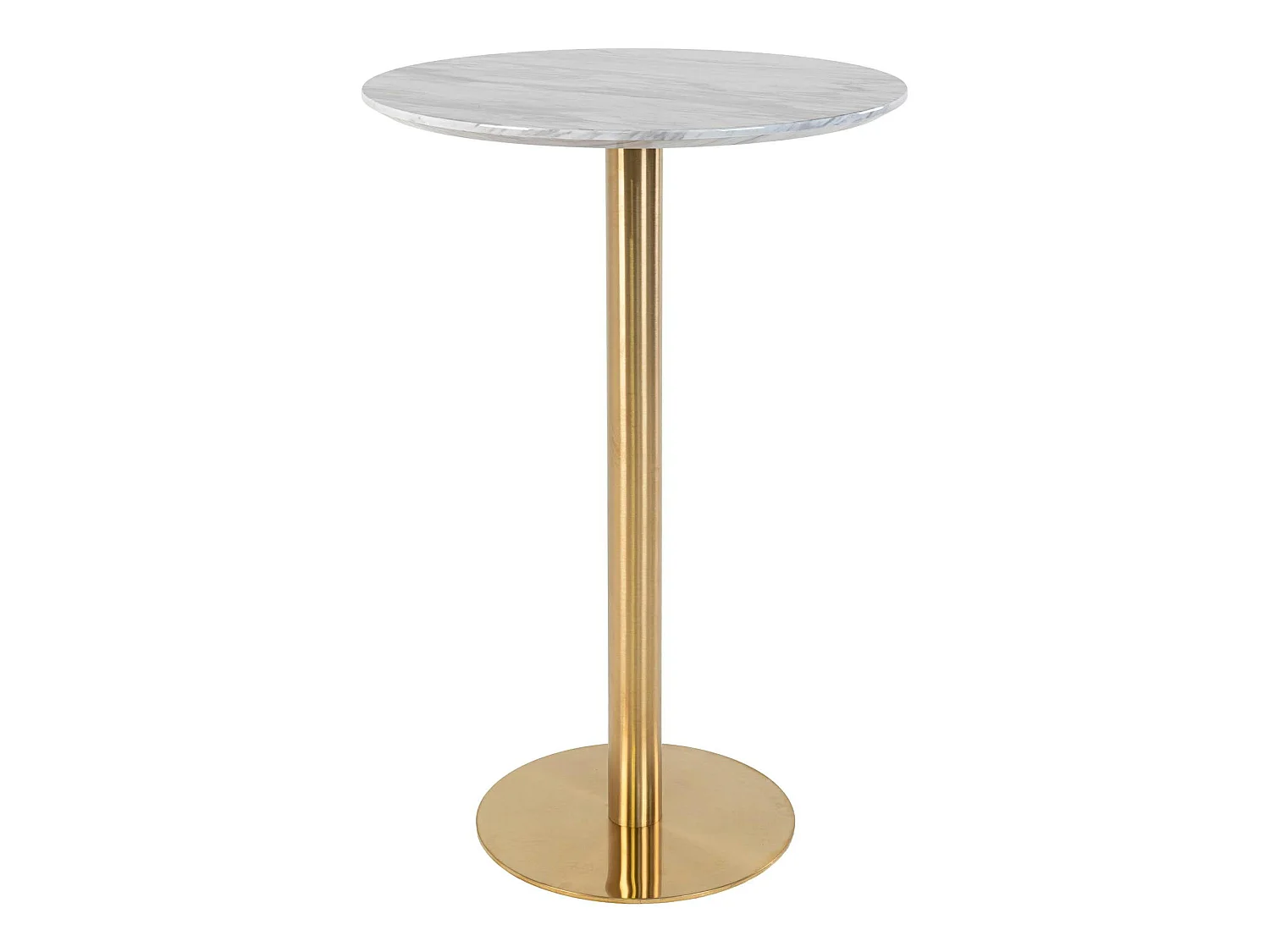 Table de bar ronde aspect marbre ø70 cm TORANO