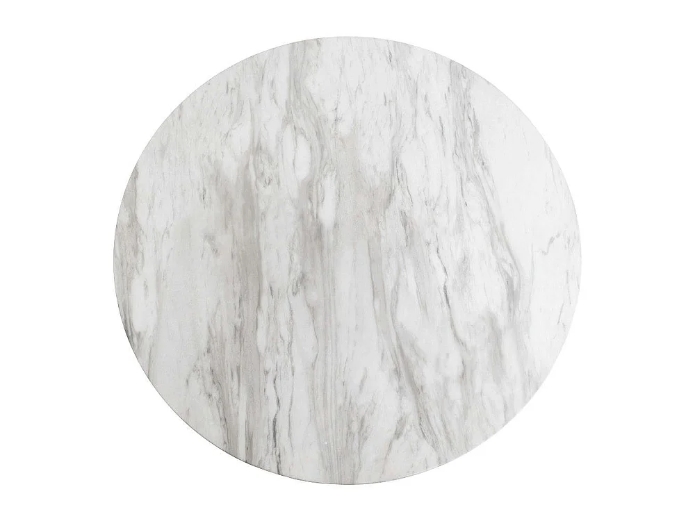 Table de bar ronde aspect marbre ø70 cm TORANO
