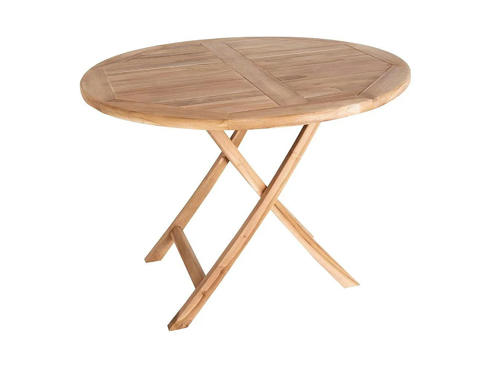 Table de jardin ronde en teck ø100 cm TANETE