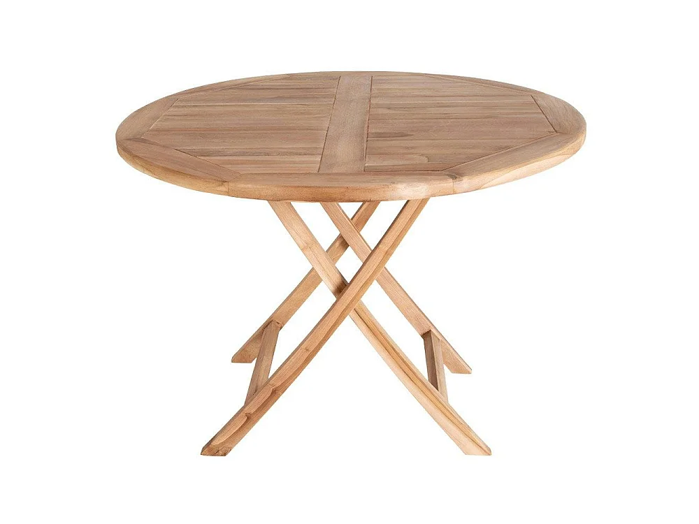 Table de jardin ronde en teck ø100 cm TANETE