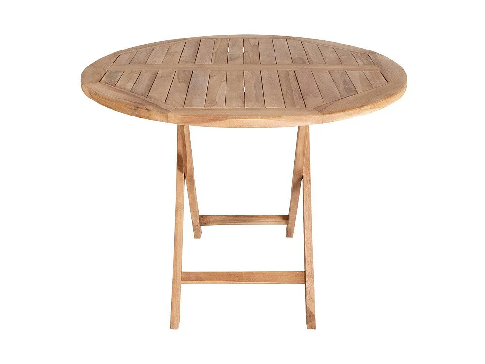 Table de jardin ronde en teck ø100 cm TANETE