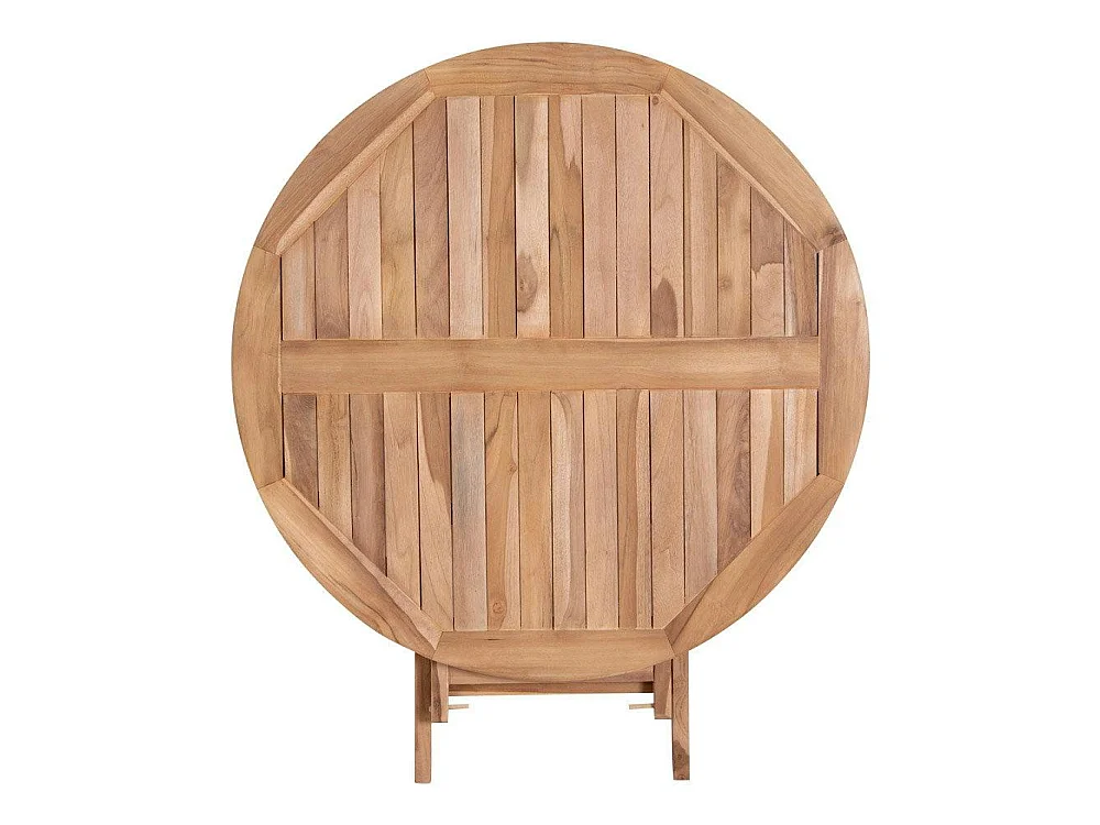 Table de jardin ronde en teck ø100 cm TANETE