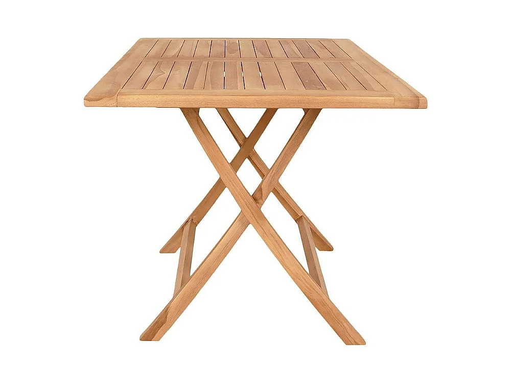 Table d'extérieur en teck 120 cm TANETE