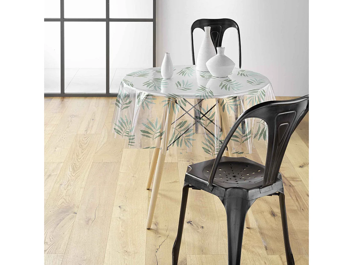 Nappe Cristal Ronde "Verdalis" 140cm Transparent