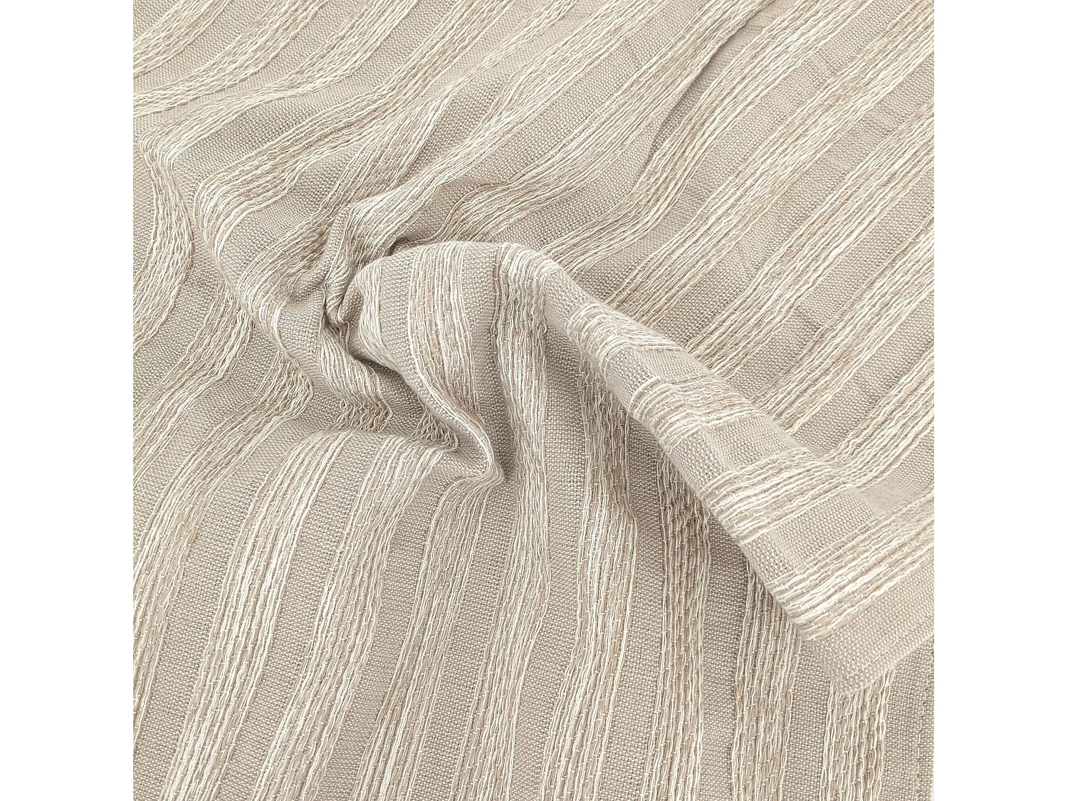 Housse de coussin en coton 40x60 cm cm SILOE beige Ficelle