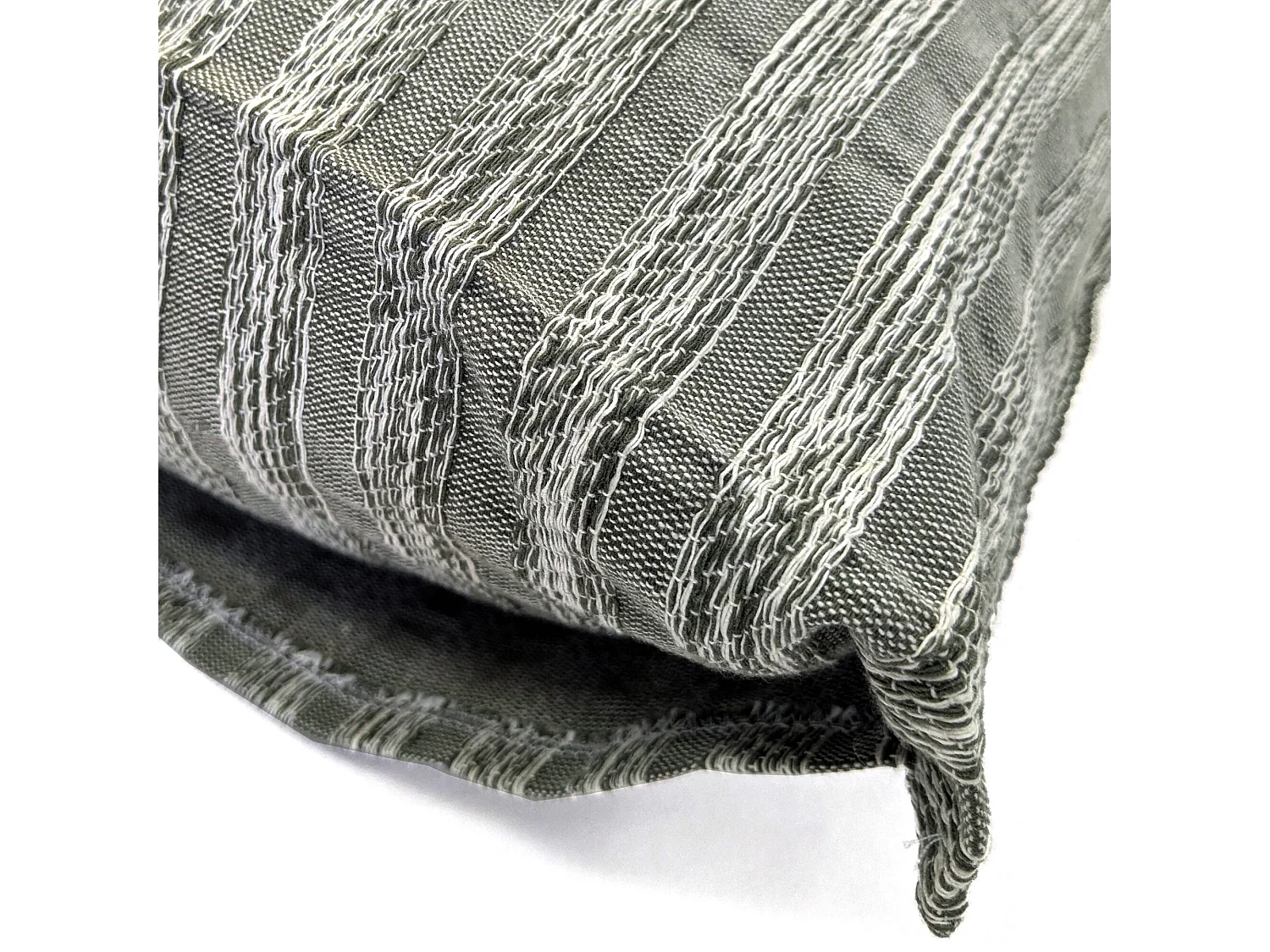 Housse de coussin en coton 40x60 cm cm SILOE vert Kaki