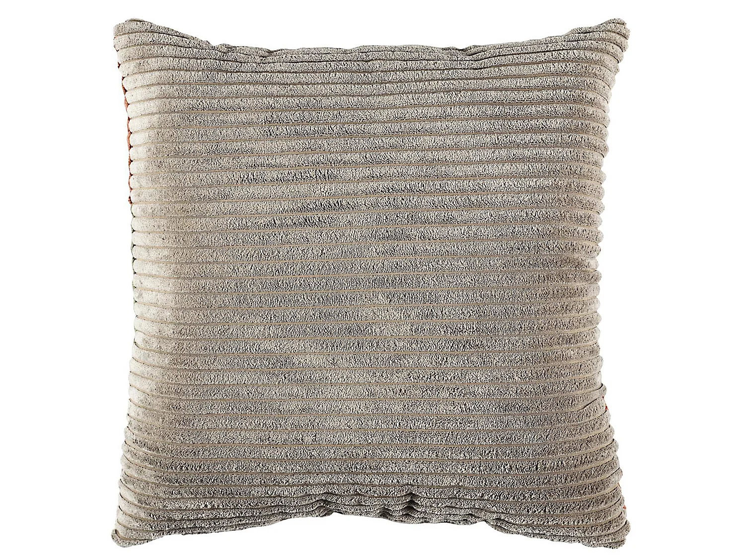 Coussin 40x40 cm patchwork collection ANTHONY marron blanc et vert