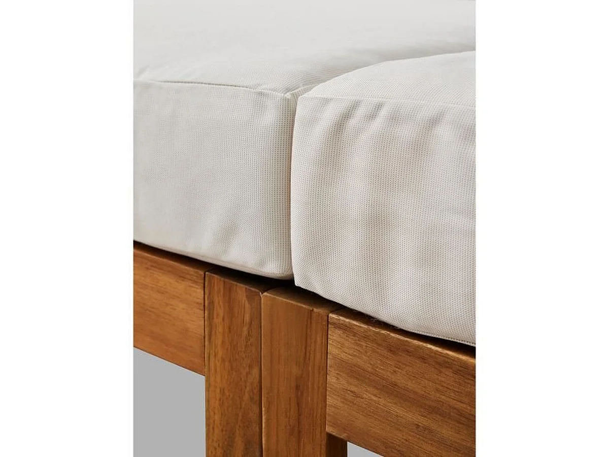 Salon de jardin d'angle modulable BOCARNEA LEVATA DINING 6–7 pers. table 110x80x68 blanc cassé + housse 210D