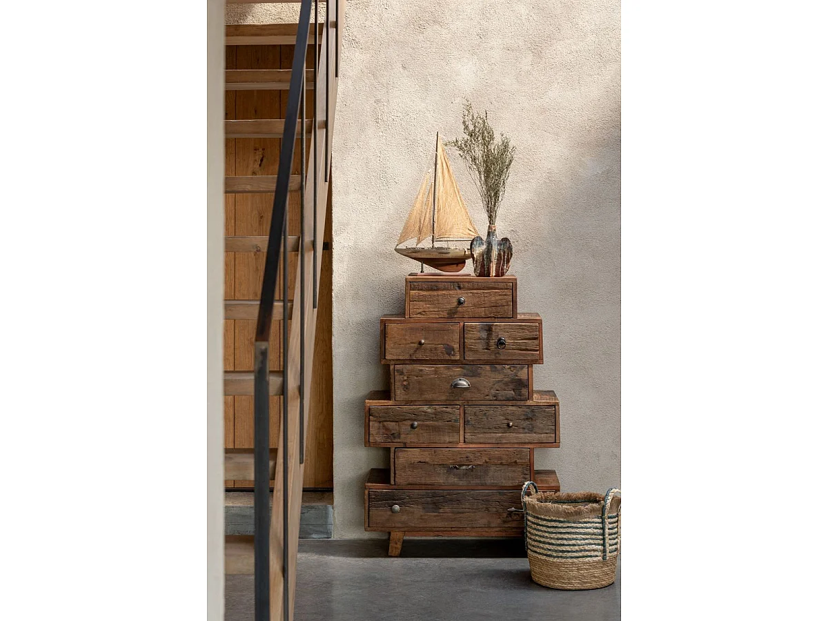 Voilier Déco en Bois "Harrison" 94cm Marron