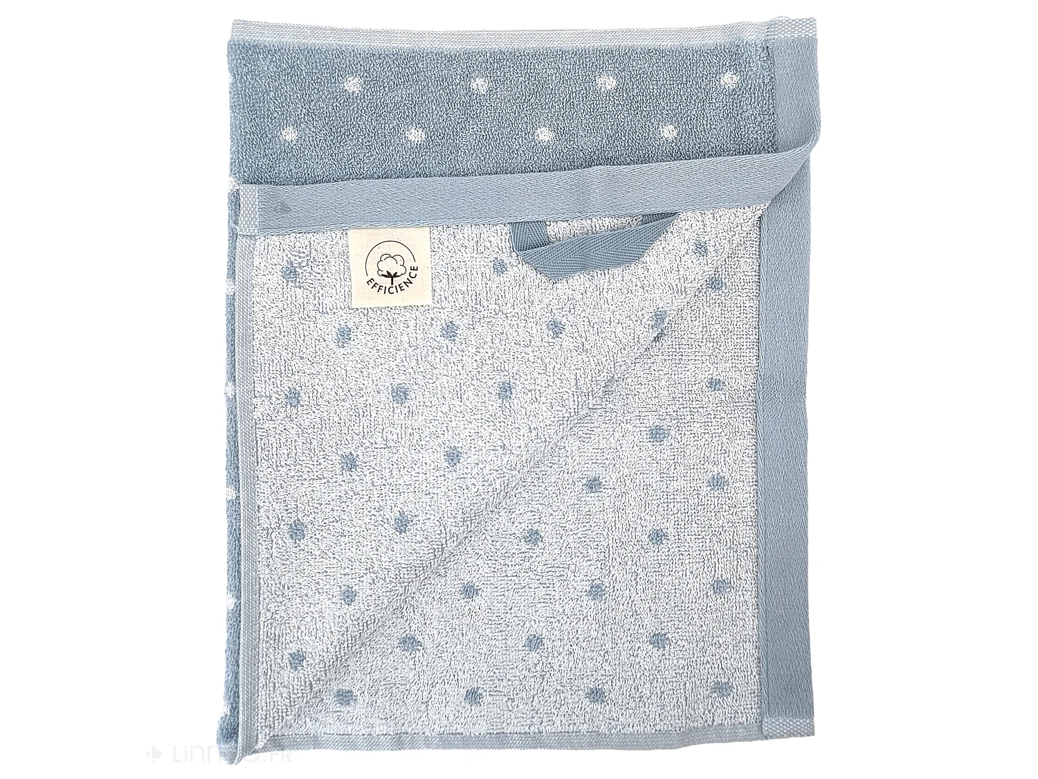 Drap de douche en coton 70X140 cm collection EFFICIENT DOTS bleu capri