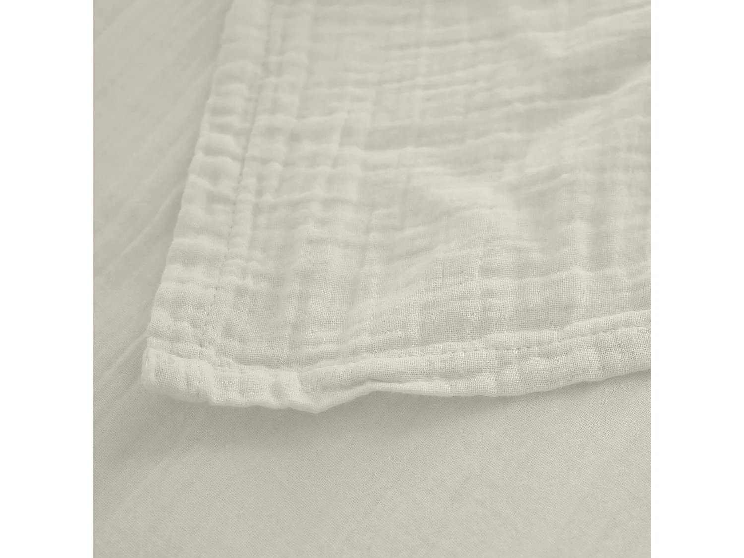 Drap plat 270x300 cm mousseline de coton MILOS lin
