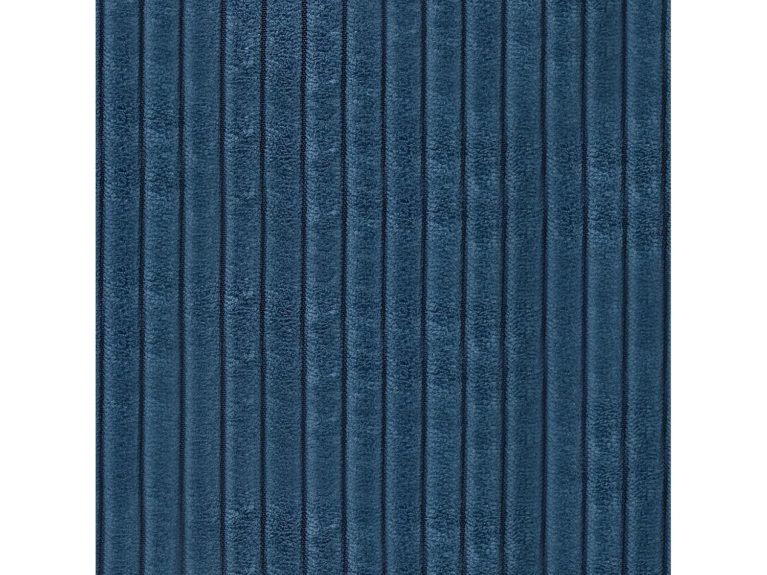 Pouf Rond XL Marki Velours Côtelé Bleu