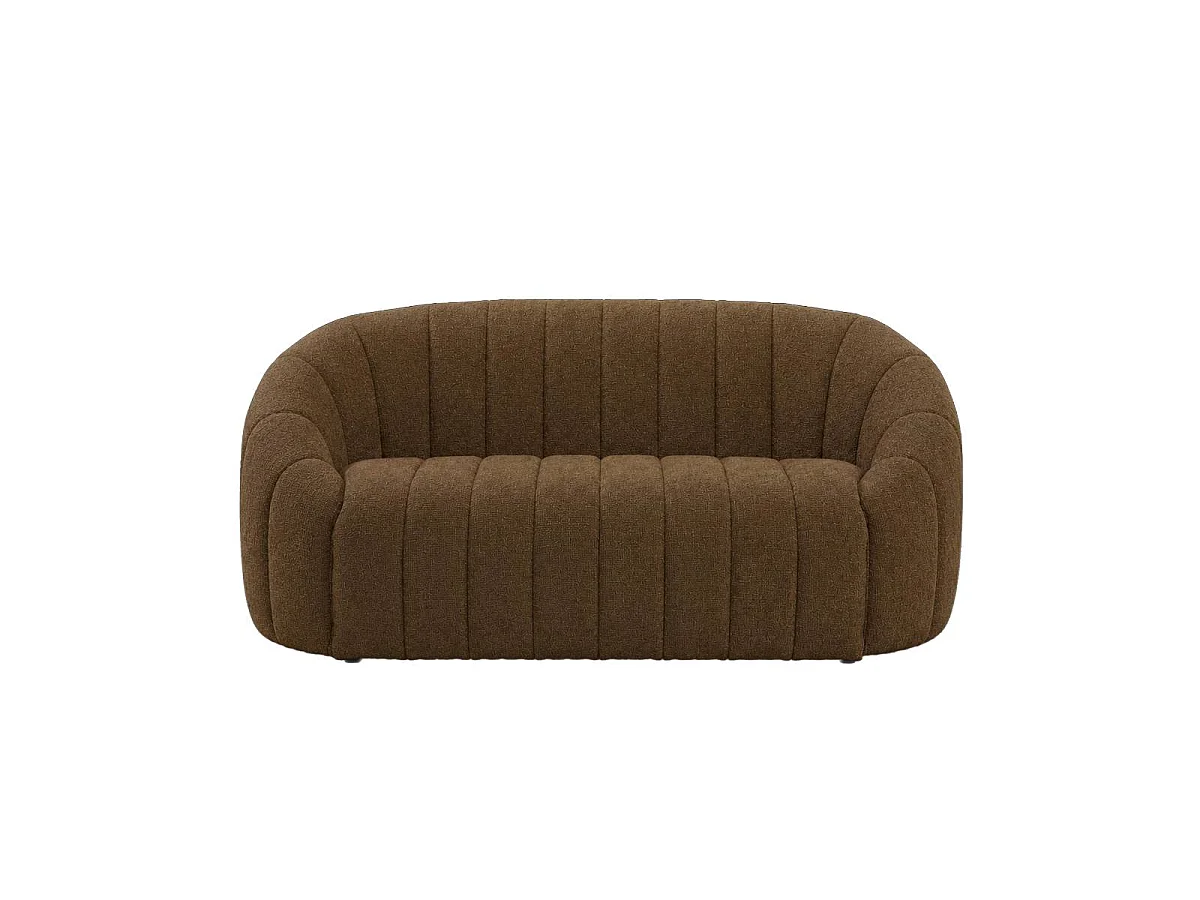Canapé en tissu marron 2 places Axel