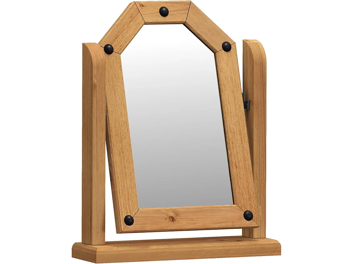 Mercers Furniture Corona Mirror Single Dressing Table Adjustable Solid Wood Mexican Pine Wooden