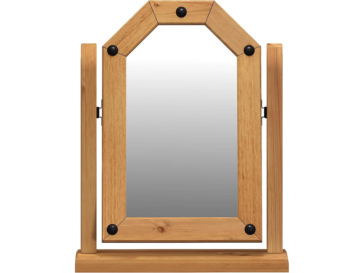 Mercers Furniture Corona Mirror Single Dressing Table Adjustable Solid Wood Mexican Pine Wooden