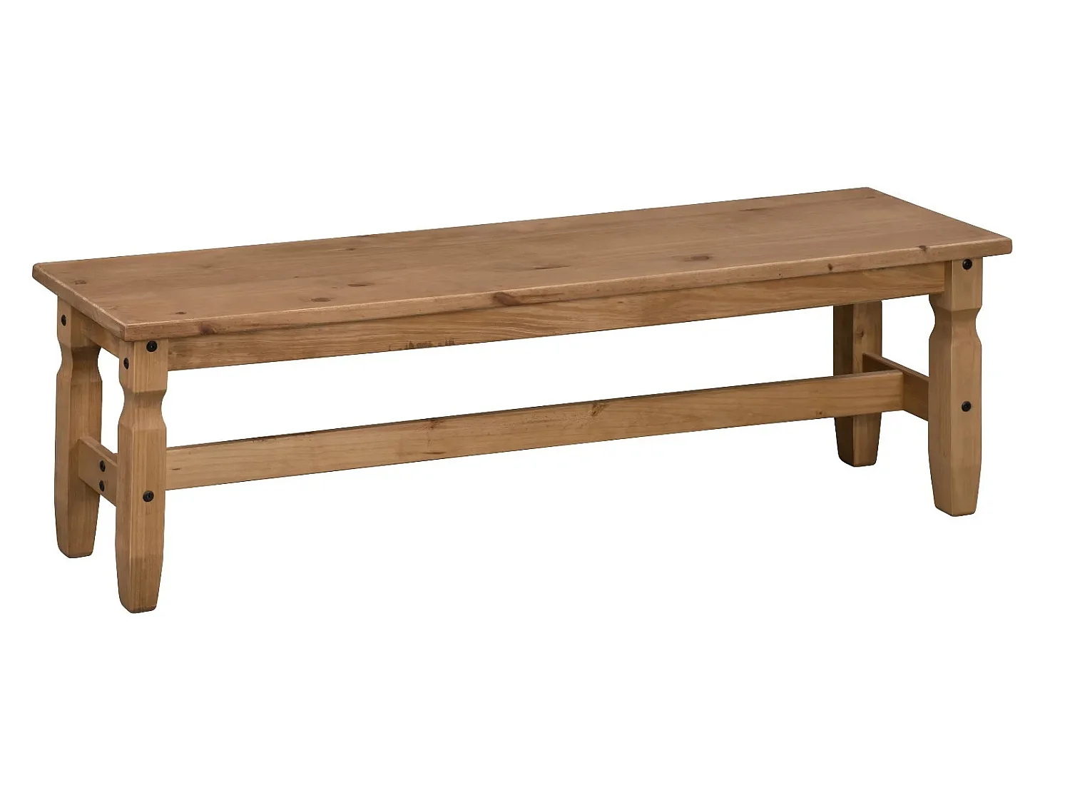 Mercers Furniture Corona 5'0 Dining Bench Long Seating Chair Hallway Solid Wood Pine Wooden with Mexican Styling