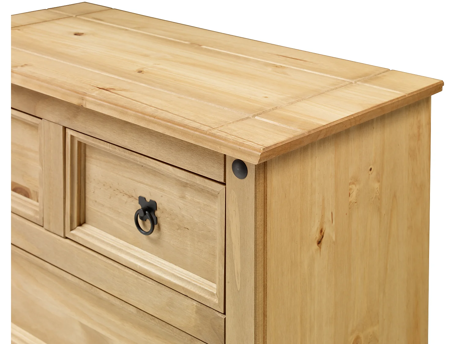 Mercers Furniture Corona Chest of Drawers Compact 2+2 4 Drawer Solid Wood Pine Wooden with Mexican Styling