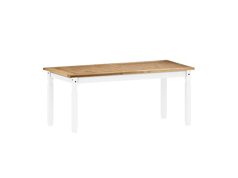 Mercers Furniture Corona White 6'0" Dining Table Long Large Kitchen Solid Wood Mexican Pine Wooden