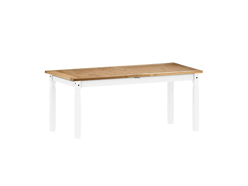 Mercers Furniture Corona White Large Extending Dining Table Solid Wood Mexican Pine Wooden Kitchen