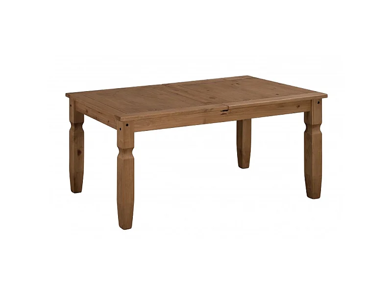 Mercers Furniture Corona Small Extending Dining Table Solid Wood Pine Wooden Extendable with Mexican Styling