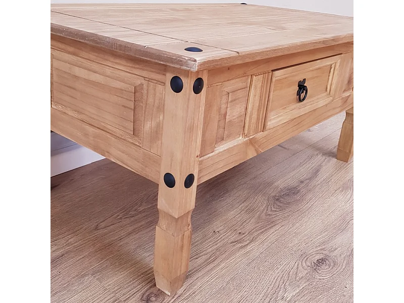 Mercers Furniture Corona Coffee Table 1 Drawer Solid Wood Pine Wooden with Mexican Styling