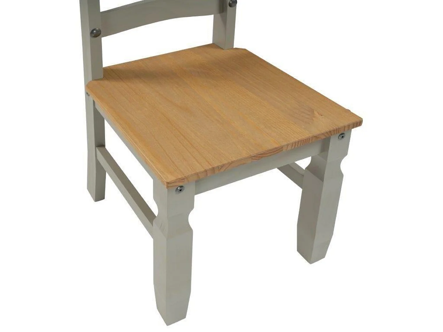 Mercers Furniture Corona Grey Wax Large Extending Dining Table & 6 Chairs Set Solid Wood Pine Wooden Extendable Kitchen with Mexican Styling