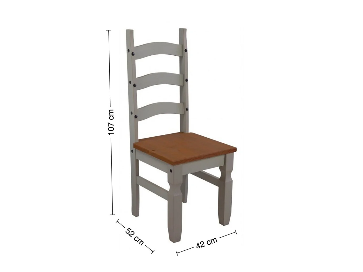 Mercers Furniture Corona Grey Wax Large Extending Dining Table & 6 Chairs Set Solid Wood Pine Wooden Extendable Kitchen with Mexican Styling